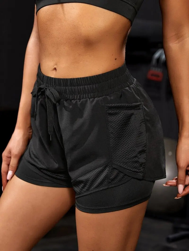AXION Flow Shorts — 2-in-1 Training Shorts